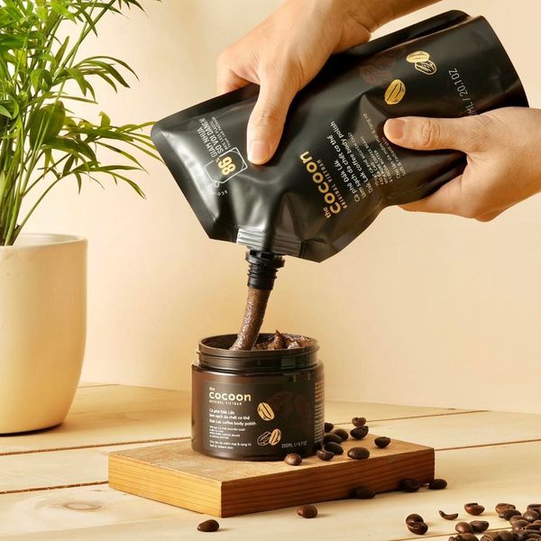 [Túi Refill] Tẩy Da Chết Toàn Thân Cocoon Sạch Da Dak Lak Coffee Body Polish 600ml