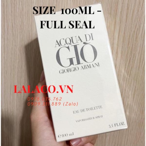 [30ml/ 100ml] Nước hoa nam Giorgio Armani Acqua Di Gio - gio trắng