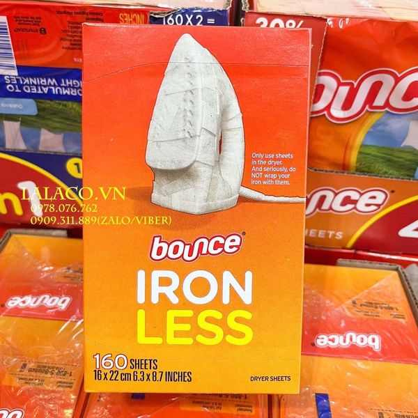 Hộp Giấy Thơm Quần Áo Bounce 160 tờ - renewing freshness của Mỹ, giấy thơm dùng cho máy sấy, ướp quần áo