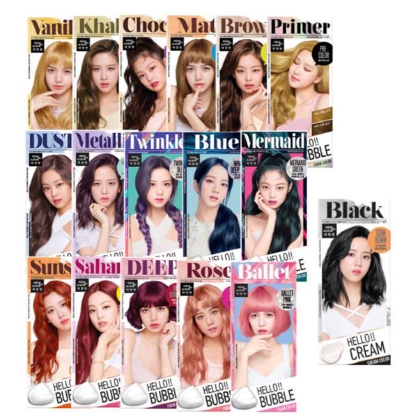 Thuốc Nhuộm Tóc BlackPink/ Thuốc Nhuộm Tóc Tại Nhà Dạng Bọt Mise en Hello Bubble