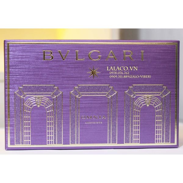 { Sale duy nhất 1 bộ} Bộ nước Hoa Giftset Bvlgari Omnia Amethyste