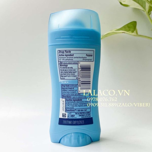 Lăn khử mùi secret Mỹ; dạng sáp