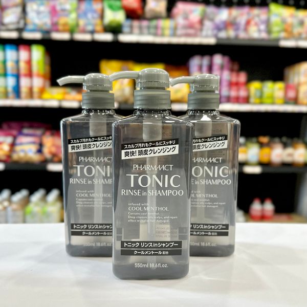 Dầu gội sữa tắm Kumano Pharmaact tonic 550ml hàng Nhật