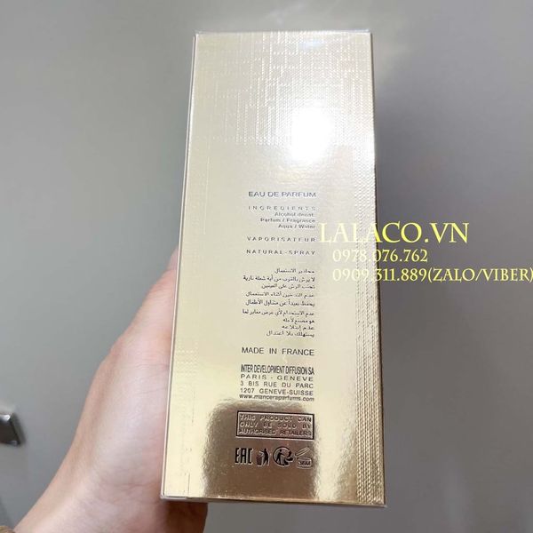 [ 120ml - Full seal ] Nước hoa Mancera Instant Crush; Sang trọng, Khiêu khích, Cuốn hút (dùng cho cả Nam và Nữ)