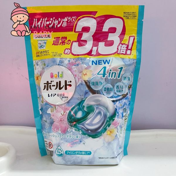 [ dạng túi ] Viên Giặt Xả GELBALL BOLD 3D 36 Viên Nhật Bản | Viên Giặt ARIEL GELBALL Nhật Bản