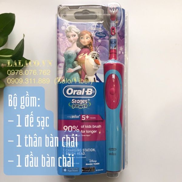 Bàn chải đánh răng điện Oral-B cho bé 5 tuổi
