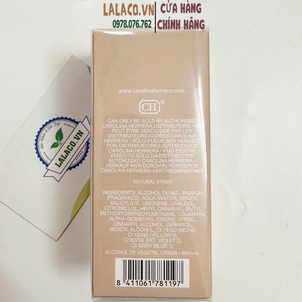 [30ml] Nước Hoa Nữ Carolina Herrera 212 VIP Rose Eau De Parfum