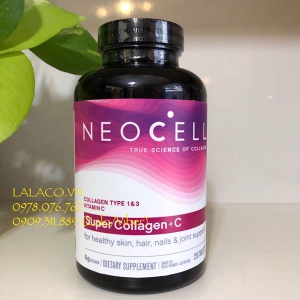 [250 viên] Viên uống Neocell Super Collagen + C Type 1 & 3