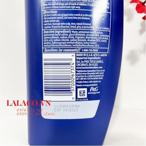 [Date 12025] Dầu Gội Head & Shoulders Max Strength 400ml Mỹ