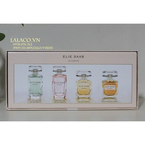 [ sale xấu hộp] Bộ Nước hoa Gift Set Mini Elie Saab Le Parfum 4 chai 2018