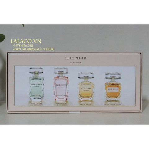 [ sale xấu hộp] Bộ Nước hoa Gift Set Mini Elie Saab Le Parfum 4 chai 2018
