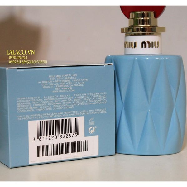 Nước hoa nữ Miu Miu Eau de Parfum 100ml, mang đầy đủ sự trẻ trung, năng động với phong cách độc đáo và khá tinh tế