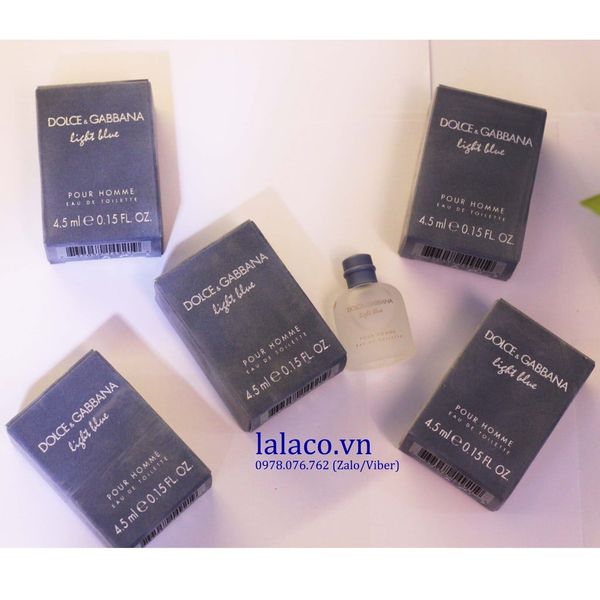 Nước hoa mini Dolce & Gabbana Light Blue Pour Homme 4.5ml
