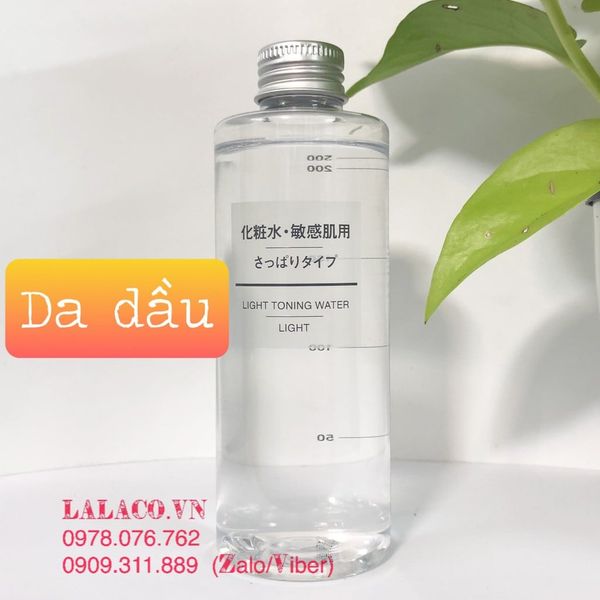 Nước Hoa Hồng Toner Muji Light Toning Water 200ml – Hàng Nhật