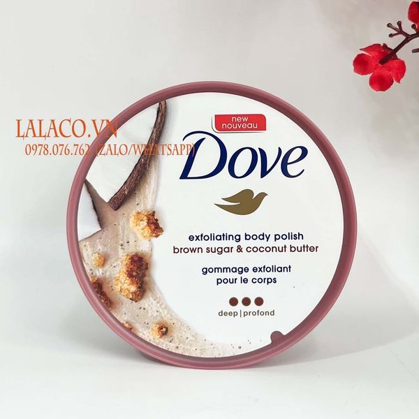 Tẩy Da Chết Toàn Thân Dove Exfoliating Body Polish, Chăm Sóc Da Dưỡng Trắng Cấp Ẩm