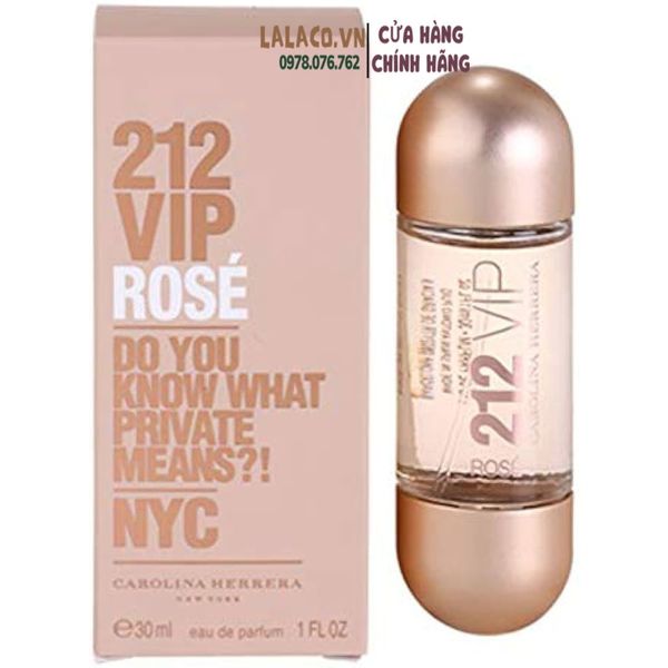 [30ml] Nước Hoa Nữ Carolina Herrera 212 VIP Rose Eau De Parfum