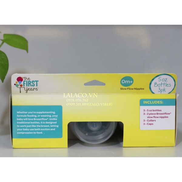 Bình sữa BREASTFLOW – THE FIRST YEAR 150ml - Hàng Mỹ