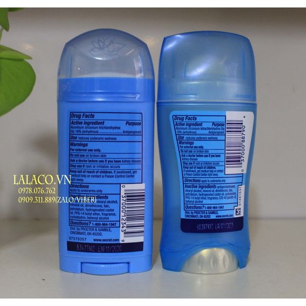 Lăn khử mùi secret Mỹ; dạng sáp