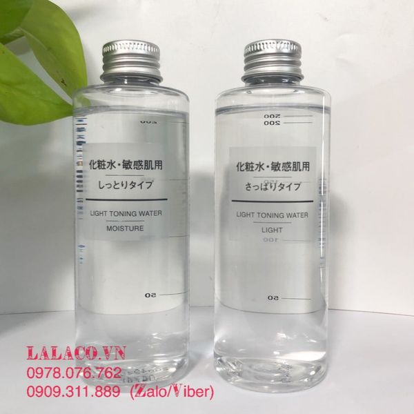 Nước Hoa Hồng Toner Muji Light Toning Water 200ml – Hàng Nhật