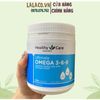 Viên uống Healthy Care Omega 3 6 9 Ultimate - Hỗ trợ tim mạch, huyết áp, sáng mắt (200 viên)