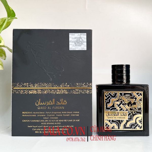 Nước Hoa Unisex Dubai  Lattafa Qaed Al Fursan 90ml; Sành Điệu, Thu Hút - mùi dứa (ngựa hoang)