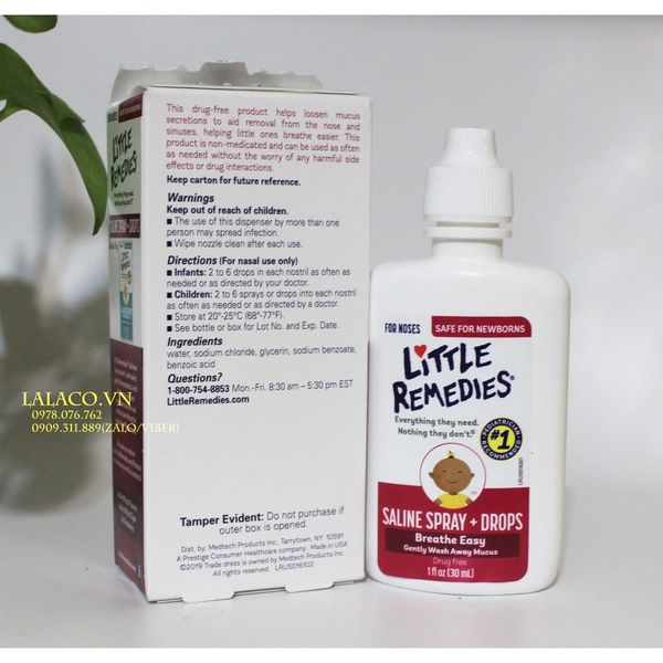 Nhỏ mũi Little Remedies lọ 30ml