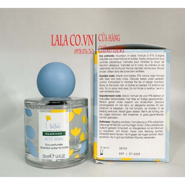 Bộ Nước Hoa - Gift Set Klorane 50ml + tặng kèm quà - Hàng Pháp