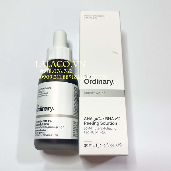 Tẩy tế bào chết AHA 30% + BHA 2% Peeling Solution 30ml - serum peel da The Ordinary