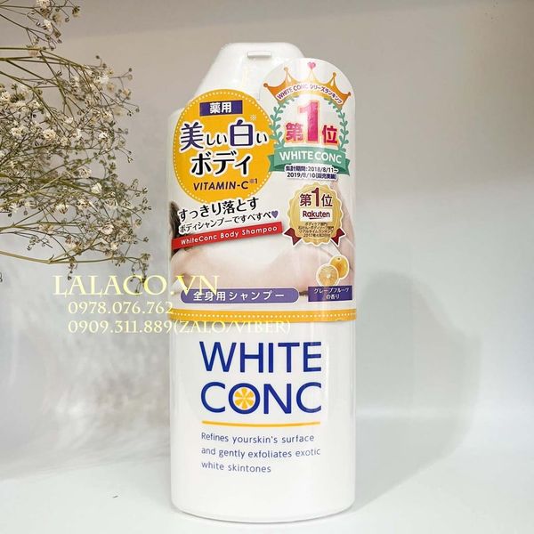 Sữa tắm trắng da White Conc 360ml Nhật Bản