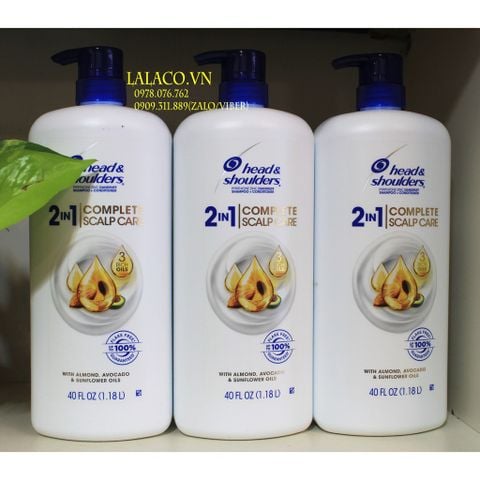 [ Mẫu mới 1.18 L ] Dầu gội Head & Shoulders 2in1 Dry Scalp Care 1.18L