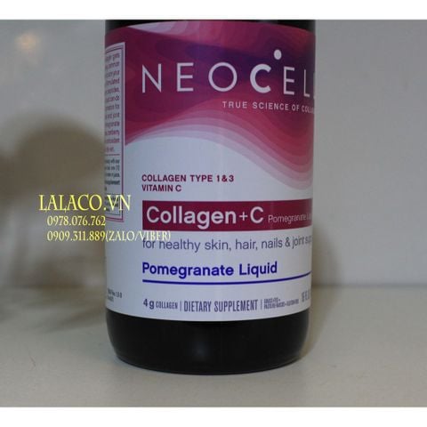 Nước Uống Collagen Lựu Neocell Collagen + C 473 ml Pomegranate Liquid Mỹ - Mẫu mới