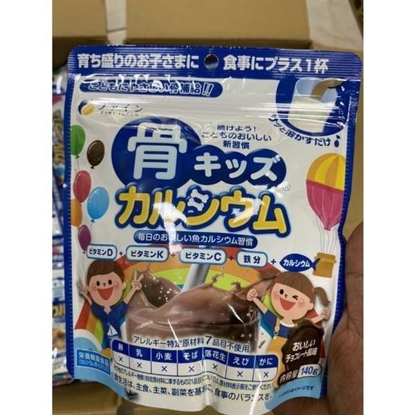 Bột Bone's Calcium for kids túi 140g bổ sung canxi xương cá tuyết Nhật Bản