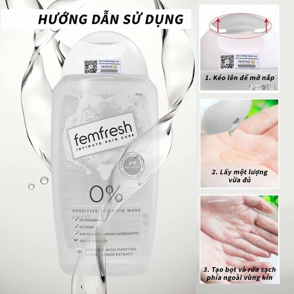 Dung Dịch Vệ Sinh Femfresh Ultimate Care Soothing Wash 250ml Soothing Wash