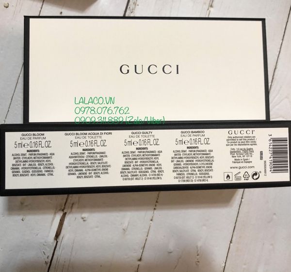 Bộ Nước Hoa Mini Gucci 4 Chai Cho Nữ