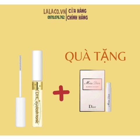 Dưỡng mi DHC Eyelash Tonic 6.5ml từ tinh chất nhân sâm và lô hội giúp mi mọc dài và dày giảm gãy rụng + Quà tặng