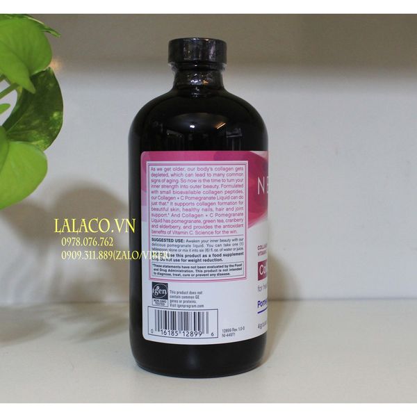 Nước Uống Collagen Lựu Neocell Collagen + C 473 ml Pomegranate Liquid Mỹ - Mẫu mới