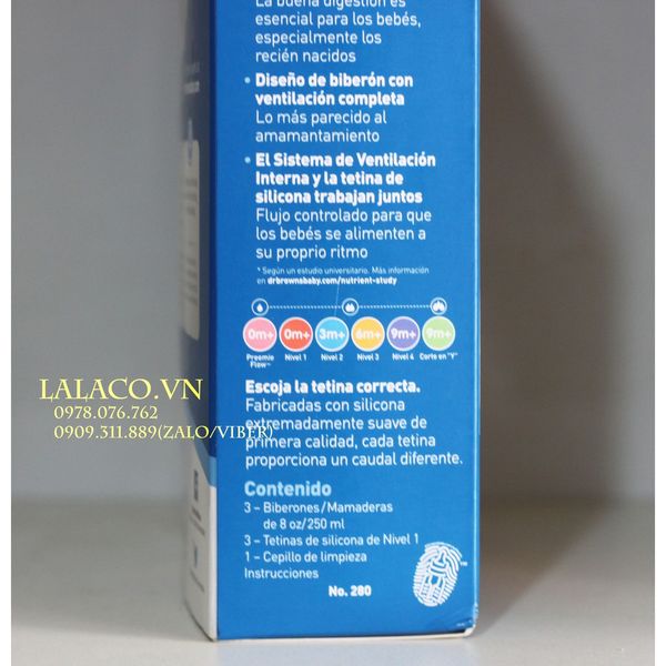 Bình Sữa Dr Brown 240ml - Xách tay Mỹ