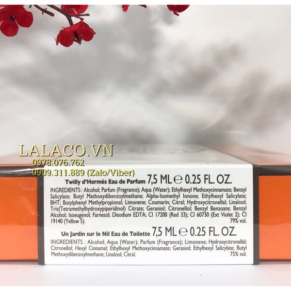Nước hoa Hermes Women Gift set mini Hermes 4 pc