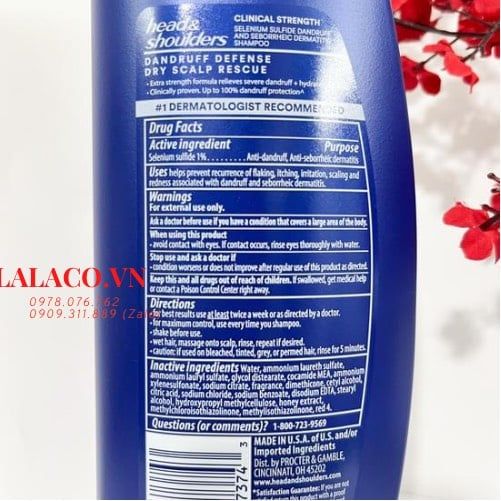 [Date 12025] Dầu Gội Head & Shoulders Max Strength 400ml Mỹ