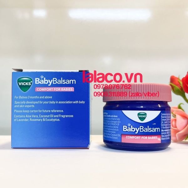 Kem bôi giữ ấm ngực BabyBalsam và BabyRub Vicks (50g)