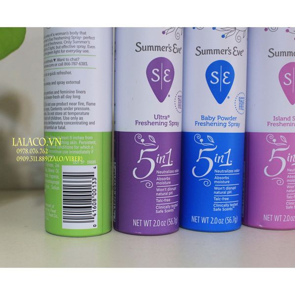 [ Mẫu mới ] Khử mùi phụ khoa summer's eve 56.7g Mỹ