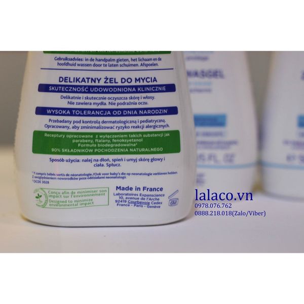 Sữa Tắm Gội Cho Trẻ Sơ Sinh & Em Bé Da Thường Mustela 500ml