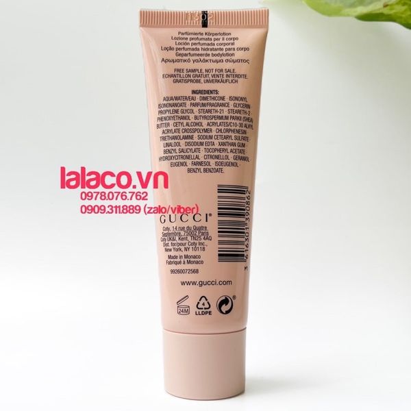 [mẫu mới] Dưỡng thể nước hoa Gucci Bloom 50ml