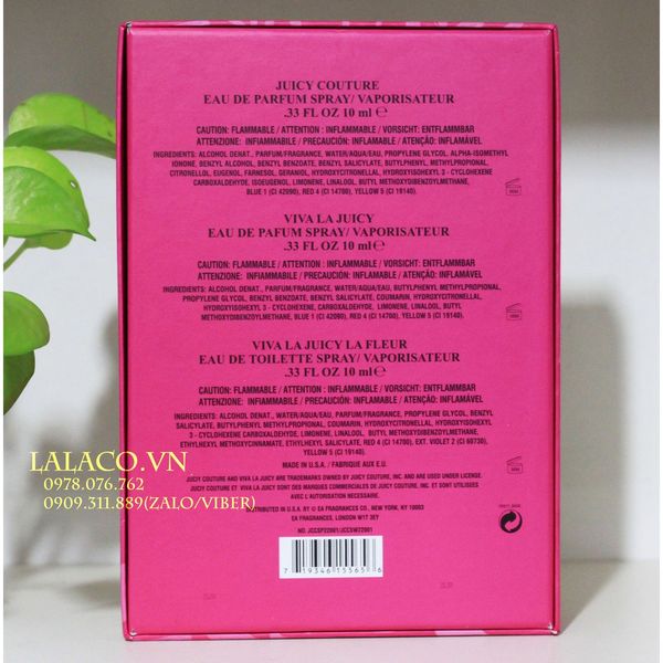 [ Tách set no box ] Nước hoa Viva La Juicy 10ml