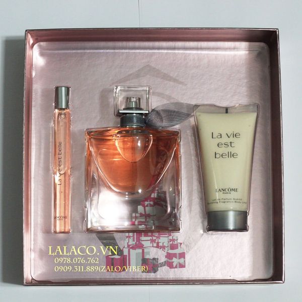 Bộ nước hoa Gift Set Lancome La Vie Est Belle 3pcs