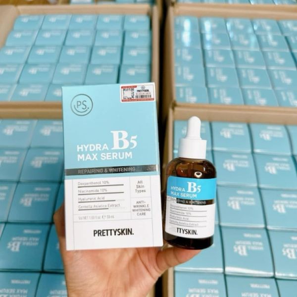 Serum Phục Hồi Da Prettyskin Hydra B5 Max Serum 50ml;  mang lại làn da tươi sáng & mịn màng