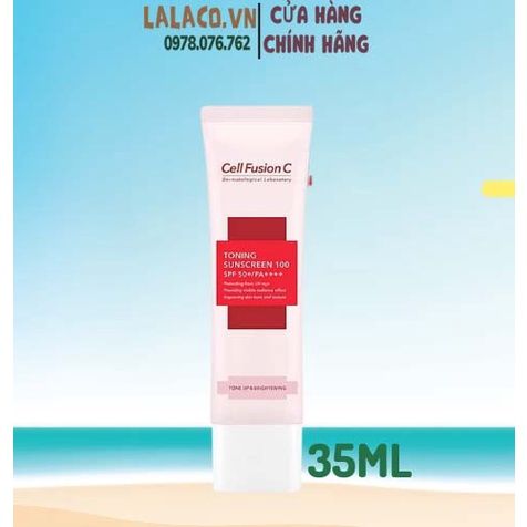 Kem Chống Nắng Nâng Tone Cell Fusion C Toning Suncreen 100 SPF 50+PA++++ 35ml Hàn Quốc Chính Hãng