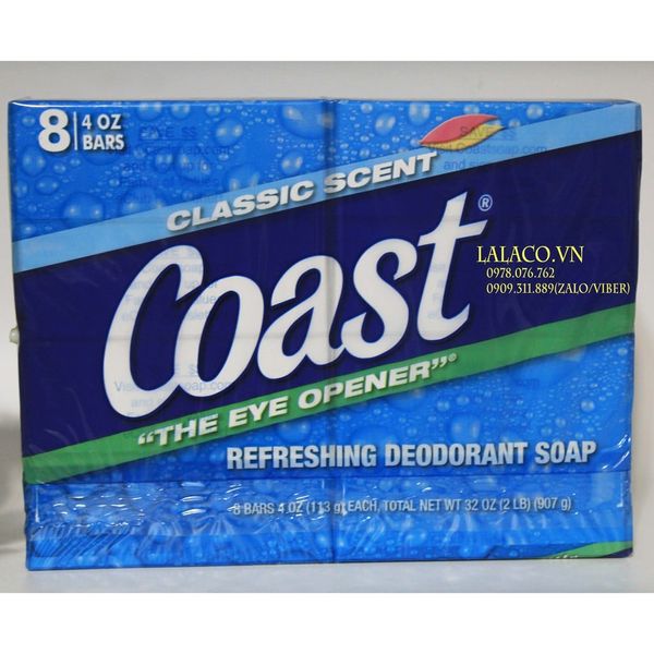 Lốc 8 Cục Xà Phòng Coast Mỹ