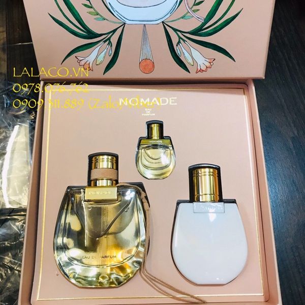 Bộ Gift Set Nước Hoa Nữ Chloe Nomade 3 món - Hàng Pháp