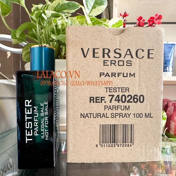 [Tester] [Perfum] Nước hoa nam Versace Eros Parfum 100ml - Mẫu 2021(thơm lâu hơn)